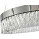 Canada LED 24 inch Chrome LED Chandelier Ceiling Light